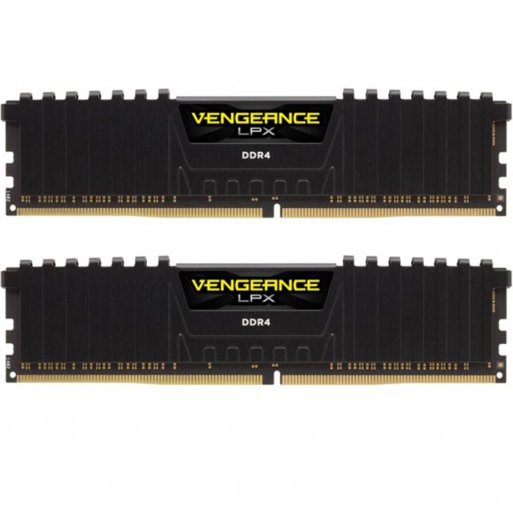 Модуль пам'яті для комп'ютера DDR4 32GB (2x16GB) 3200 MHz Vengeance LPX Black Corsair (CMK32GX4M2E3200C16)