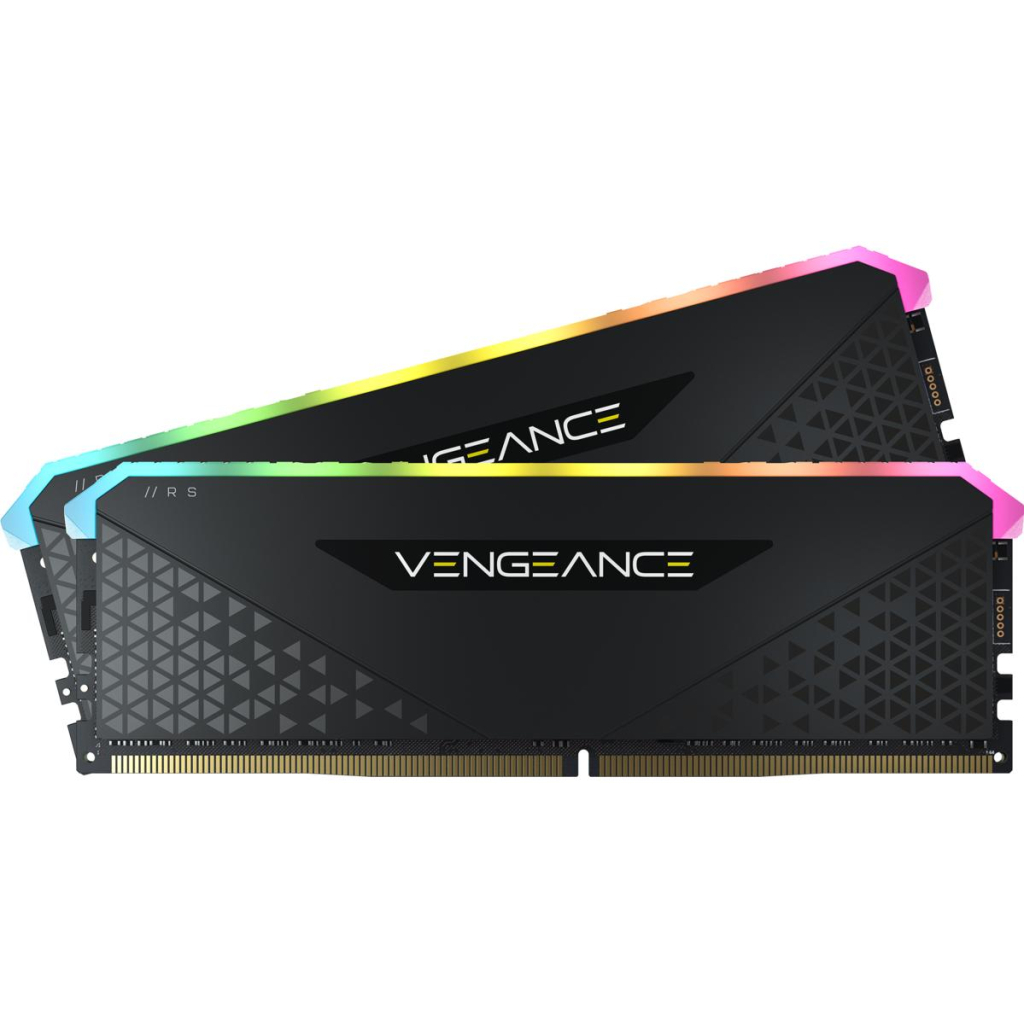 Модуль пам'яті для комп'ютера DDR4 32GB (2x16GB) 3600 MHz Vengeance RGB RS Black Corsair (CMG32GX4M2D3600C18)