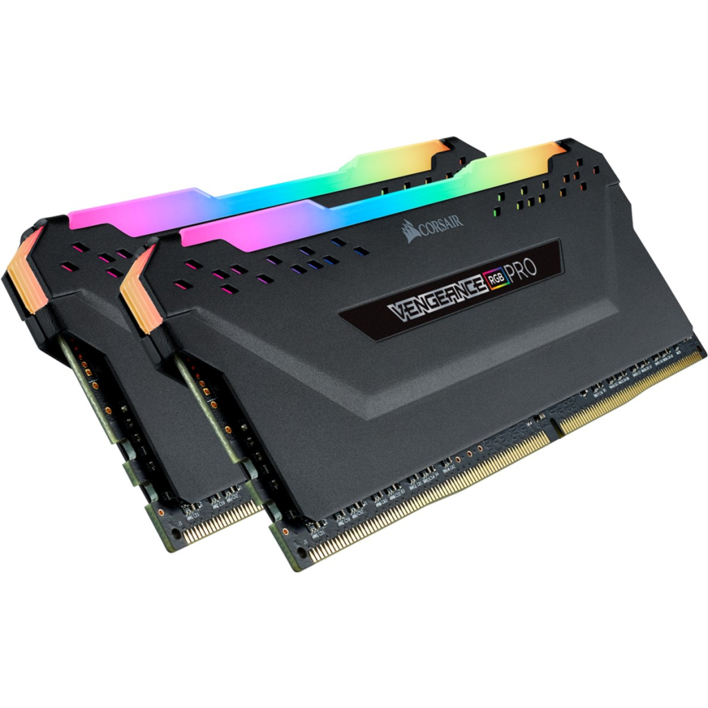 Модуль пам'яті для комп'ютера DDR4 64GB (2x32GB) 3200 MHz Vengeance RGB Pro Corsair (CMW64GX4M2E3200C16)