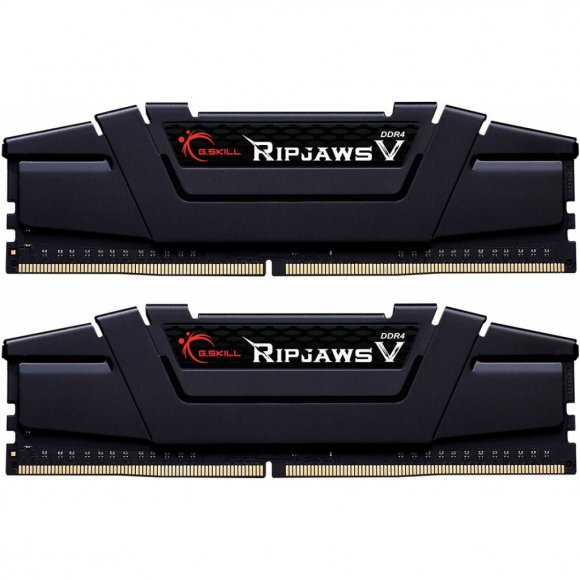 Модуль пам'яті для комп'ютера DDR4 64GB (2x32GB) 4400 MHz RipjawsV Black G.Skill (F4-4400C19D-64GVK)