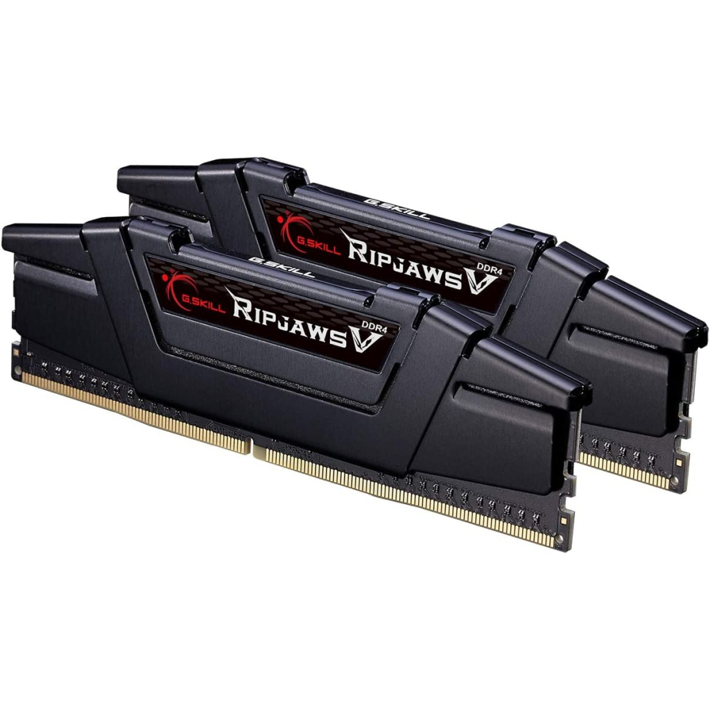 Модуль пам'яті для комп'ютера DDR4 64GB (2x32GB) 4400 MHz RipjawsV Black G.Skill (F4-4400C19D-64GVK)