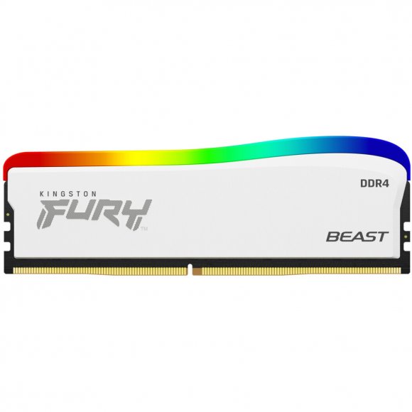 Модуль пам'яті для комп'ютера DDR4 8GB 3600 MHz Beast White RGB SE Kingston Fury (ex.HyperX) (KF436C17BWA/8)