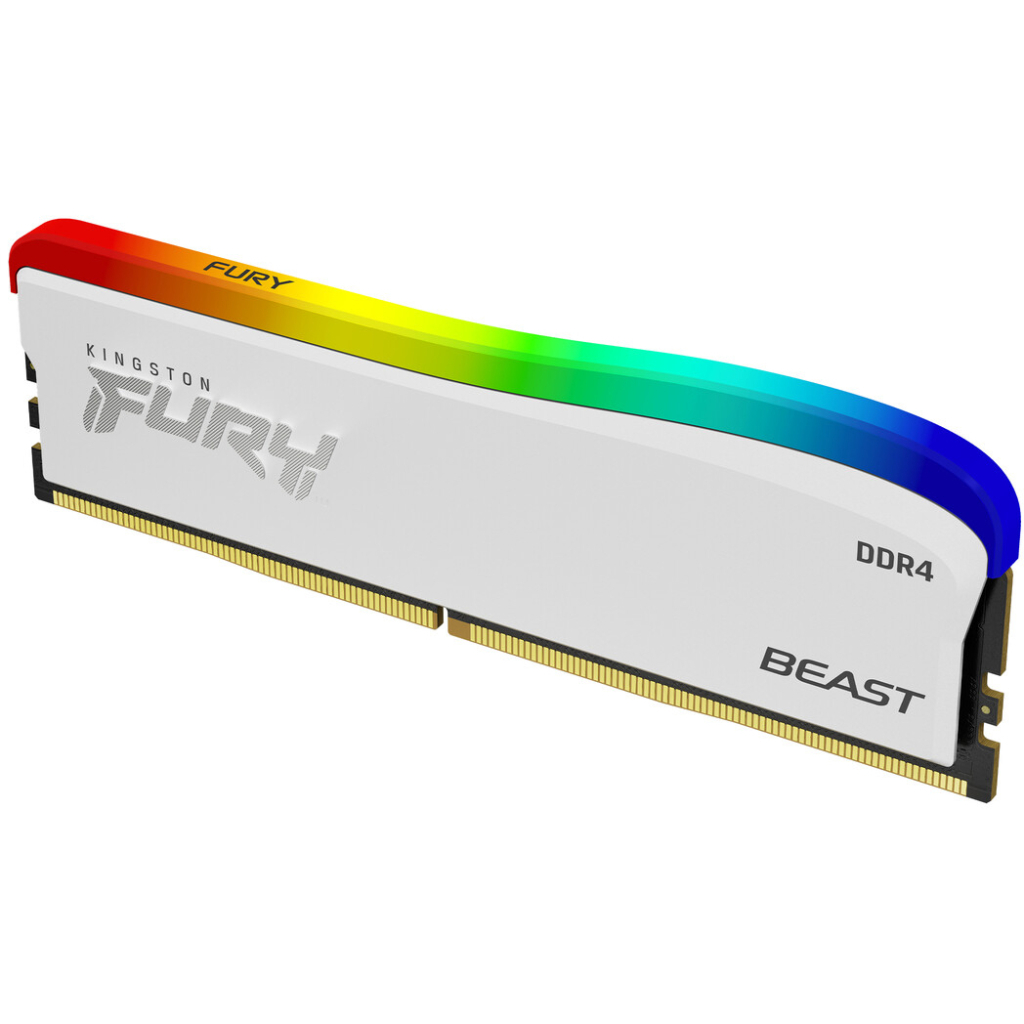 Модуль пам'яті для комп'ютера DDR4 8GB 3600 MHz Beast White RGB SE Kingston Fury (ex.HyperX) (KF436C17BWA/8)