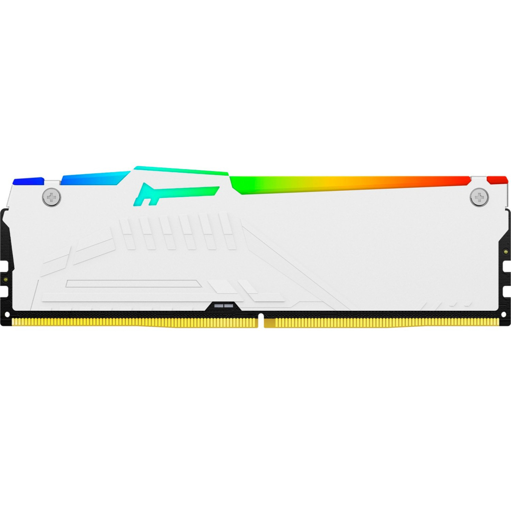 Модуль пам'яті для комп'ютера DDR5 16GB 5600 MHz Beast White RGB Kingston Fury (ex.HyperX) (KF556C36BWEA-16)