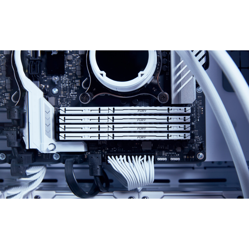 Модуль пам'яті для комп'ютера DDR5 16GB 6000 MHz Beast EXPO White Kingston Fury (ex.HyperX) (KF560C36BWE-16)