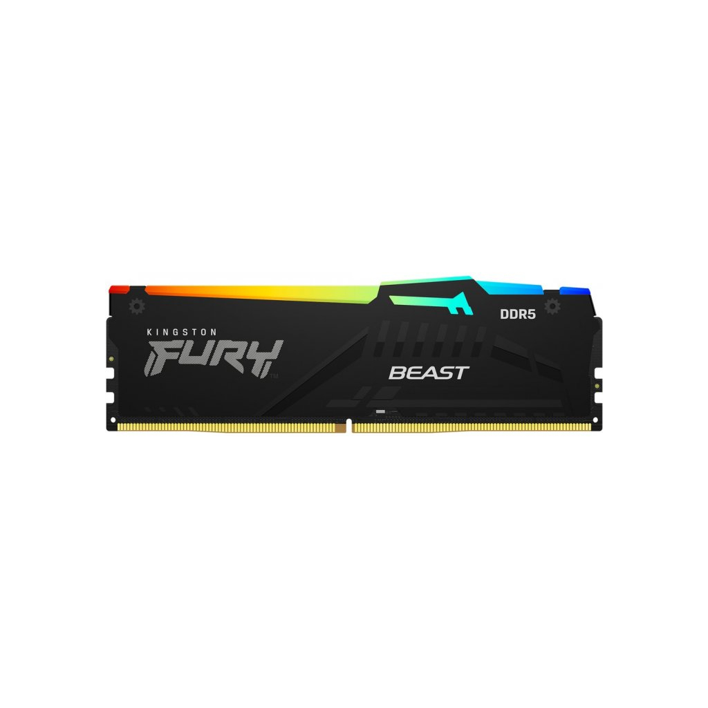 Модуль пам'яті для комп'ютера DDR5 32GB (2x16GB) 5200 MHz Beast RGB XMP Kingston Fury (ex.HyperX) (KF552C40BBAK2-32)