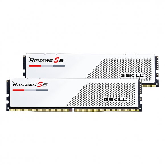 Модуль пам'яті для комп'ютера DDR5 32GB (2x16GB) 5200 MHz Ripjaws S5 White G.Skill (F5-5200J3636C16GX2-RS5W)