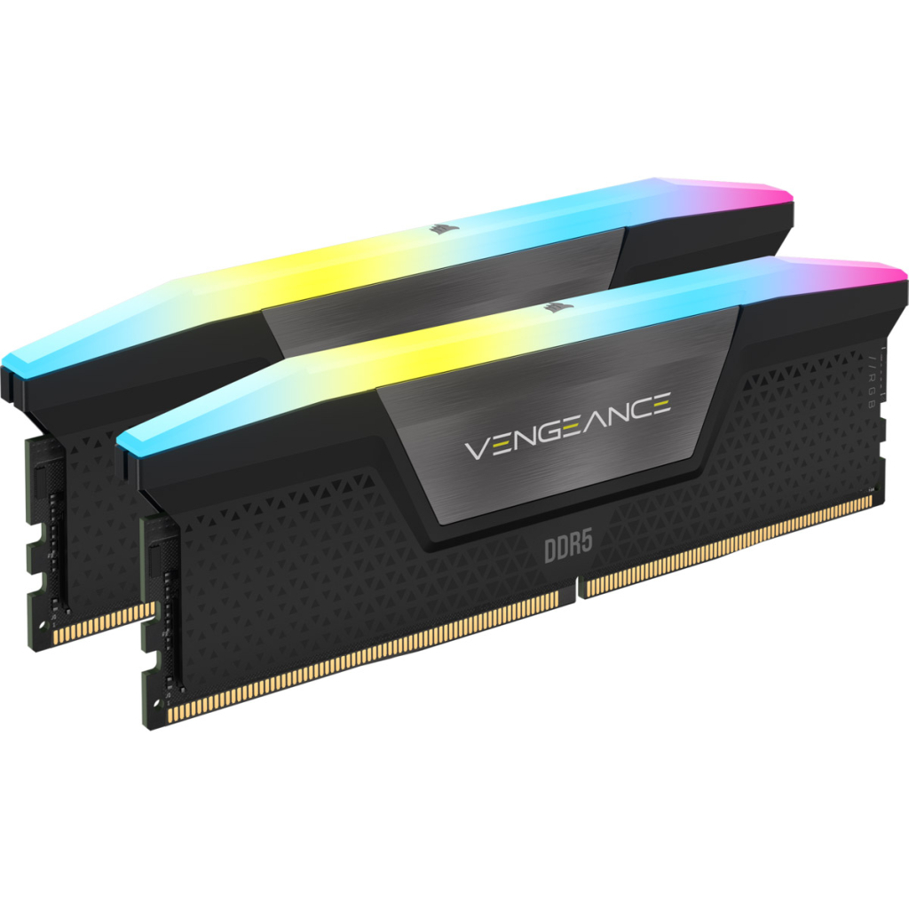 Модуль пам'яті для комп'ютера DDR5 32GB (2x16GB) 5200 MHz Vengeance RGB Corsair (CMH32GX5M2B5200Z40K)