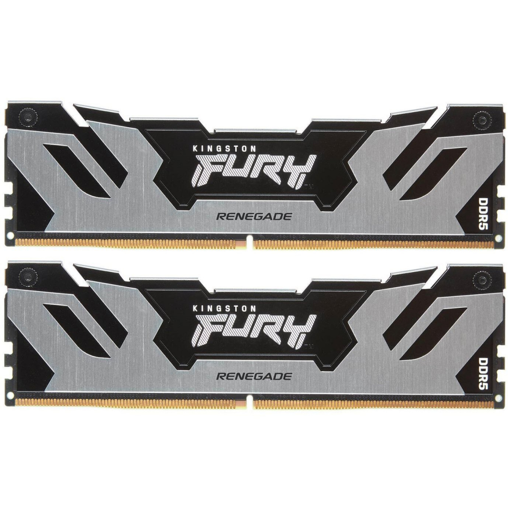 Модуль пам'яті для комп'ютера DDR5 32GB (2x16GB) 6000 MHz FURY Renegade Silver Kingston Fury (ex.HyperX) (KF560C32RSK2-32)