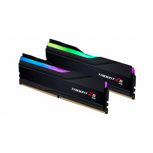 Модуль пам'яті для комп'ютера DDR5 32GB (2x16GB) 6000 MHz Trident Z5 RGB Black G.Skill (F5-6000J4040F16GX2-TZ5RK)