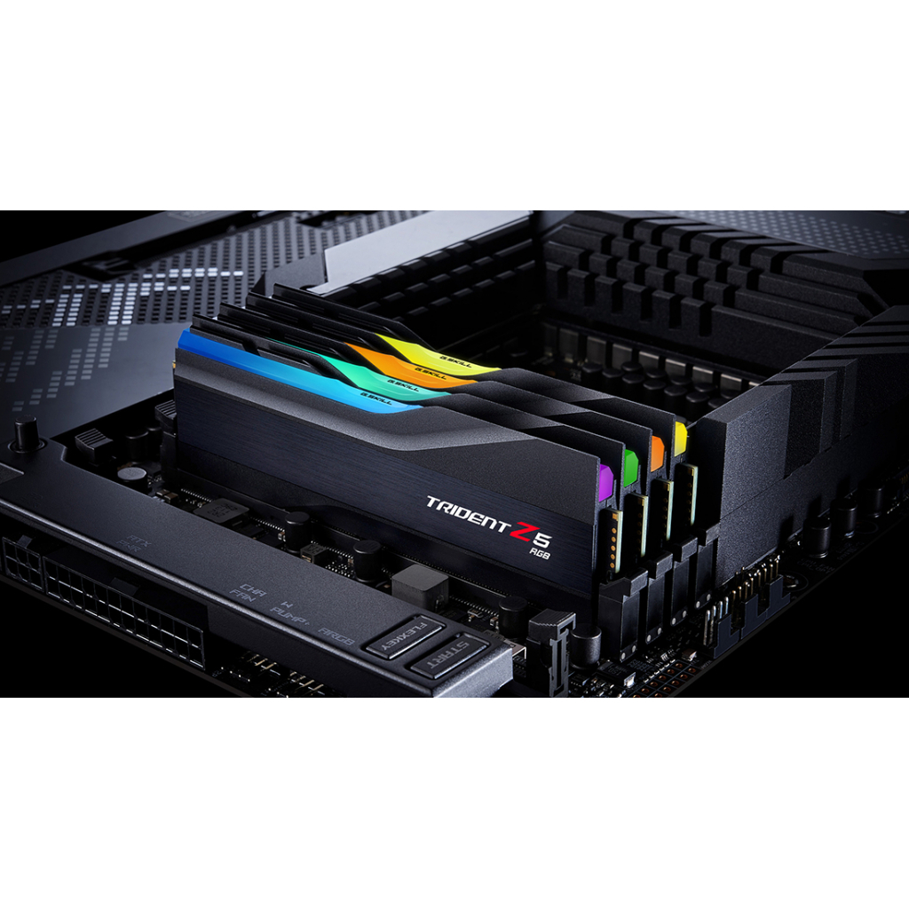 Модуль пам'яті для комп'ютера DDR5 32GB (2x16GB) 6000 MHz Trident Z5 RGB Black G.Skill (F5-6000J4040F16GX2-TZ5RK)