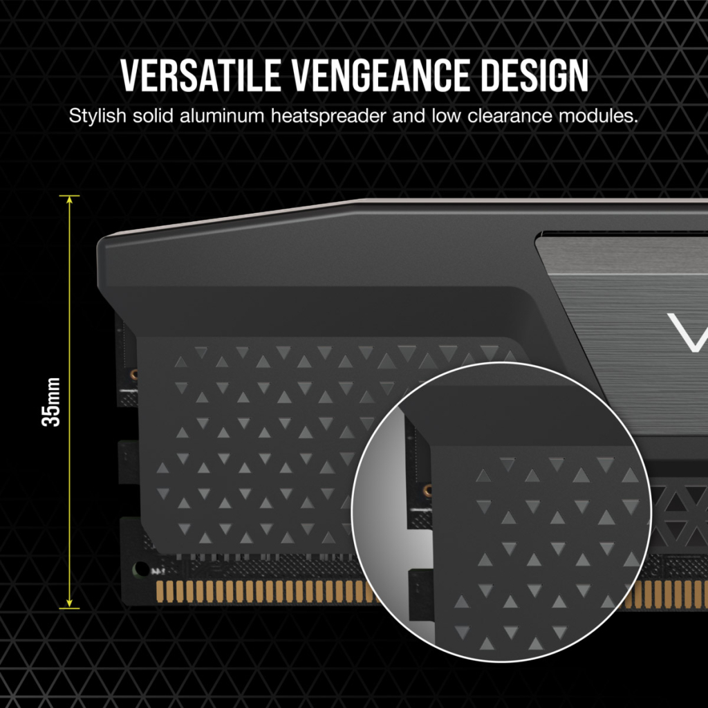 Модуль пам'яті для комп'ютера DDR5 32GB (2x16GB) 6400 MHz Vengeance Corsair (CMK32GX5M2B6400C32)