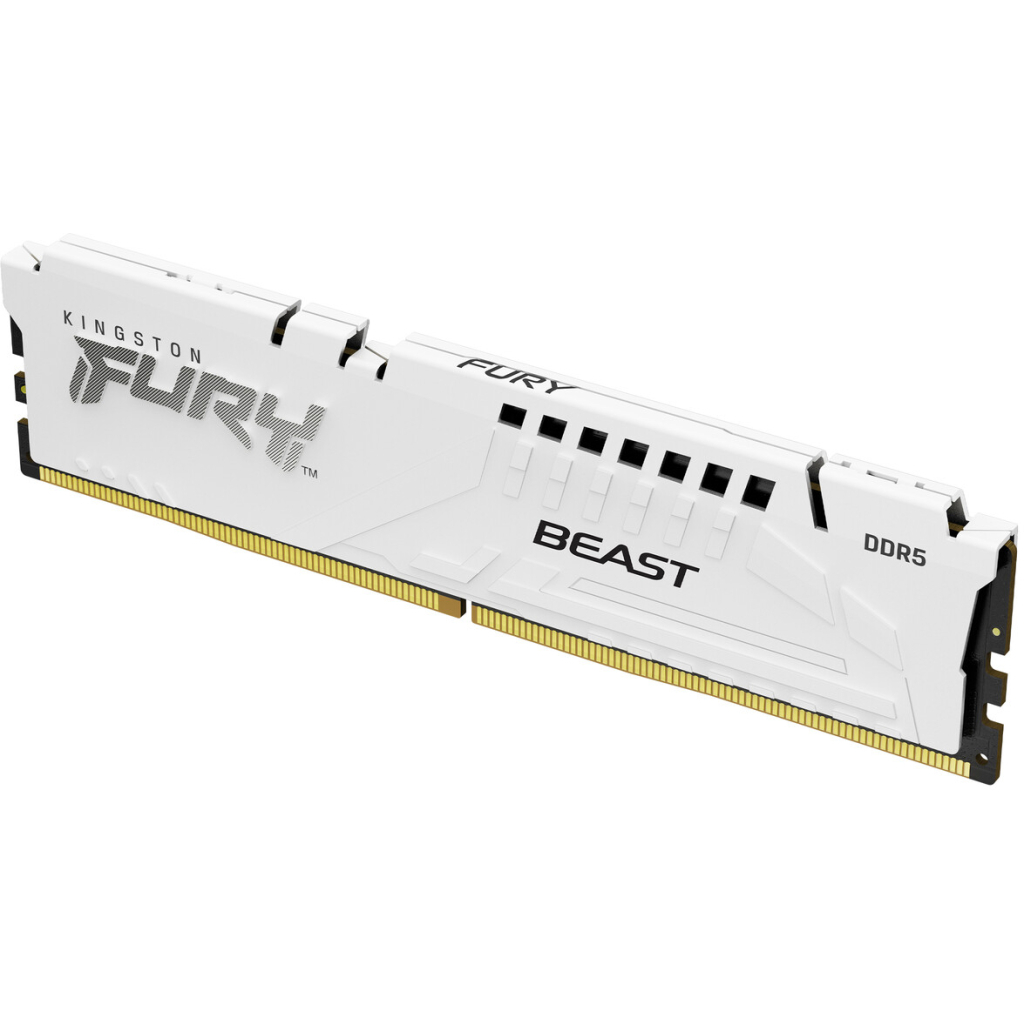 Модуль пам'яті для комп'ютера DDR5 32GB 6000 MHz Beast EXPO White Kingston Fury (ex.HyperX) (KF560C36BWE-32)