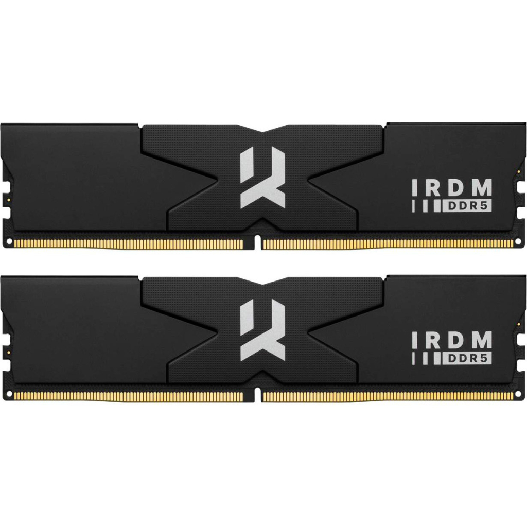 Модуль пам'яті для комп'ютера DDR5 64GB (2x32GB) 6400 MHz IRDM Black Goodram (IR-6400D564L32/64GDC)