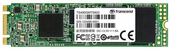 SSD накопичувач Transcend MTS820S 480GB SATA 3D TLC (TS480GMTS820S)