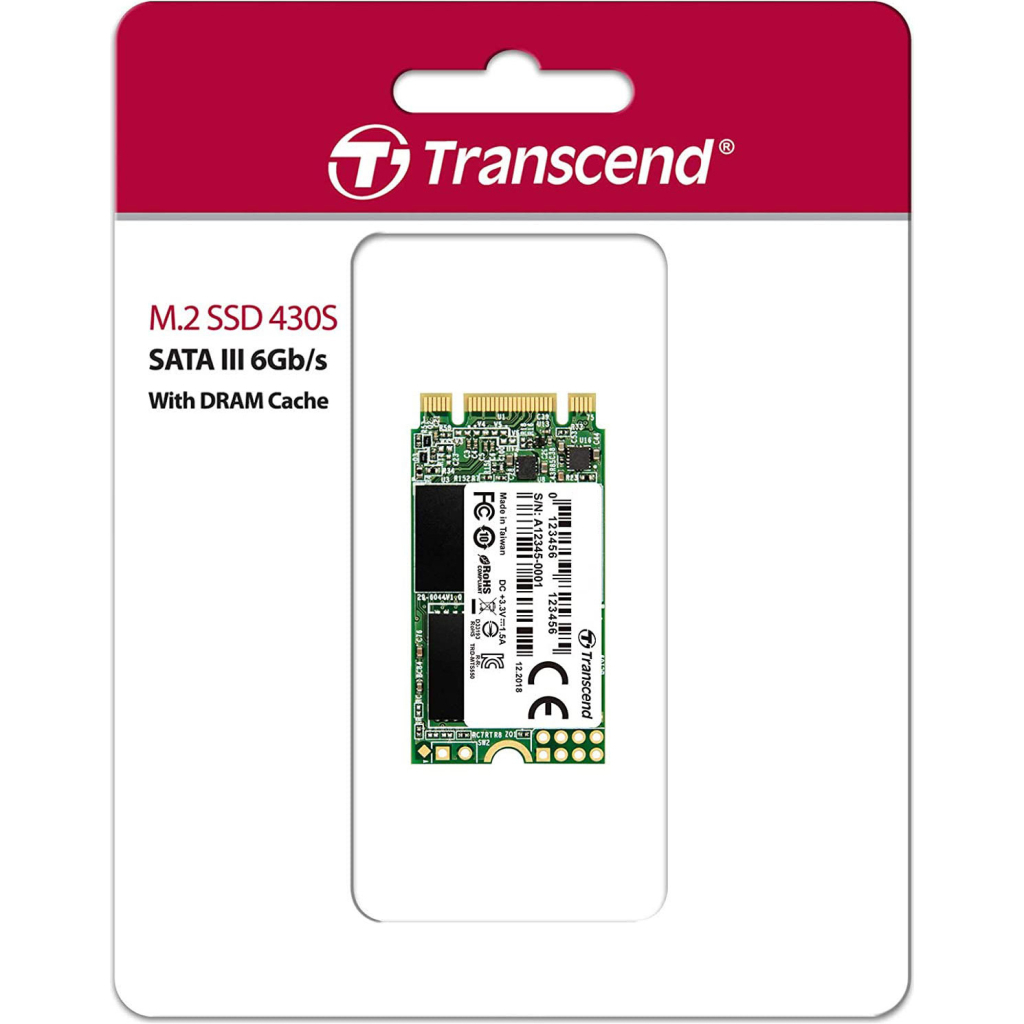 Накопичувач SSD M.2 2242 1TB Transcend (TS1TMTS430S)