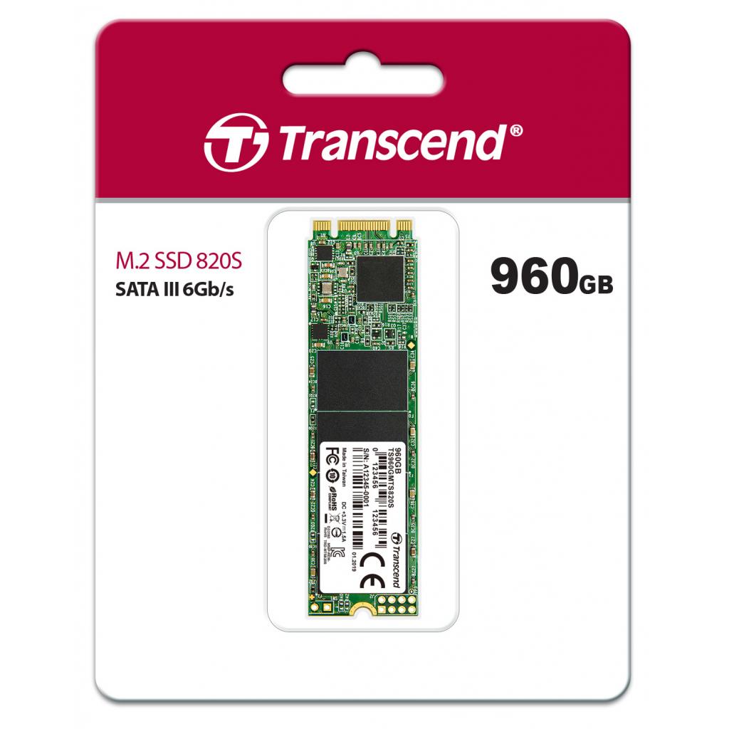 Накопичувач SSD M.2 2280 960GB Transcend (TS960GMTS820S)