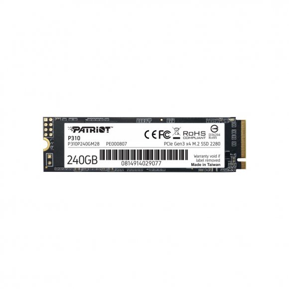 Накопичувач SSD M.2 2280 240GB Patriot (P310P240GM28)