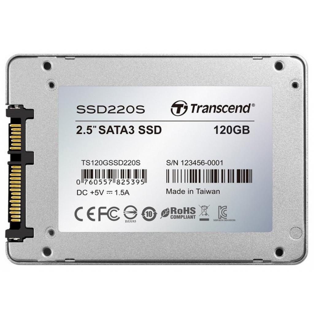 Накопичувач SSD 2.5" 120GB Transcend (TS120GSSD220S)