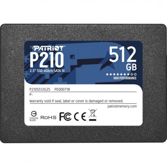 Накопичувач SSD 2.5" 512GB Patriot (P210S512G25)