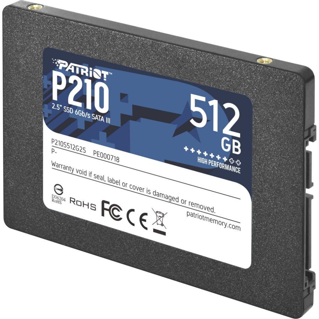 Накопичувач SSD 2.5" 512GB Patriot (P210S512G25)