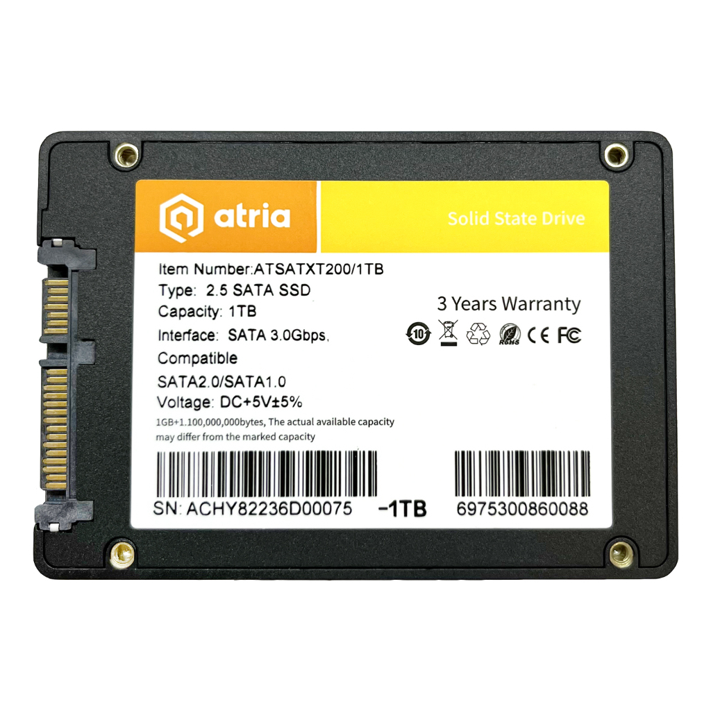 Накопичувач SSD 2.5" 1TB XT200 ATRIA (ATSATXT200/1024)