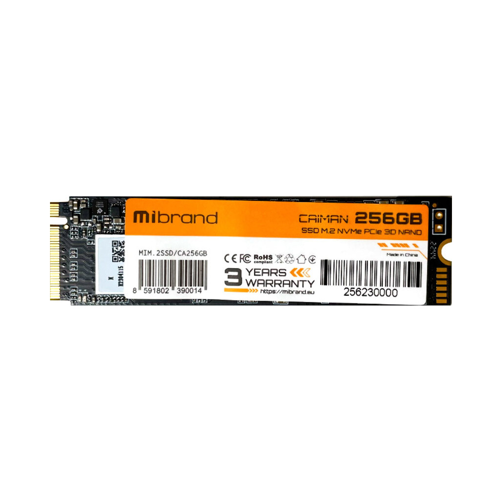 Накопичувач SSD M.2 2280 256GB Mibrand (MIM.2SSD/CA256GB)