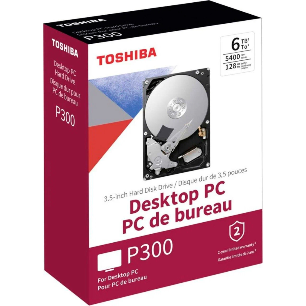 Жорсткий диск 3.5" 6TB Toshiba (HDWD260EZSTA)