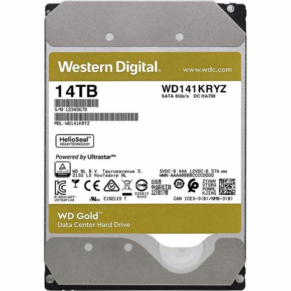 Жорсткий диск 3.5" 14TB WD (WD141KRYZ)