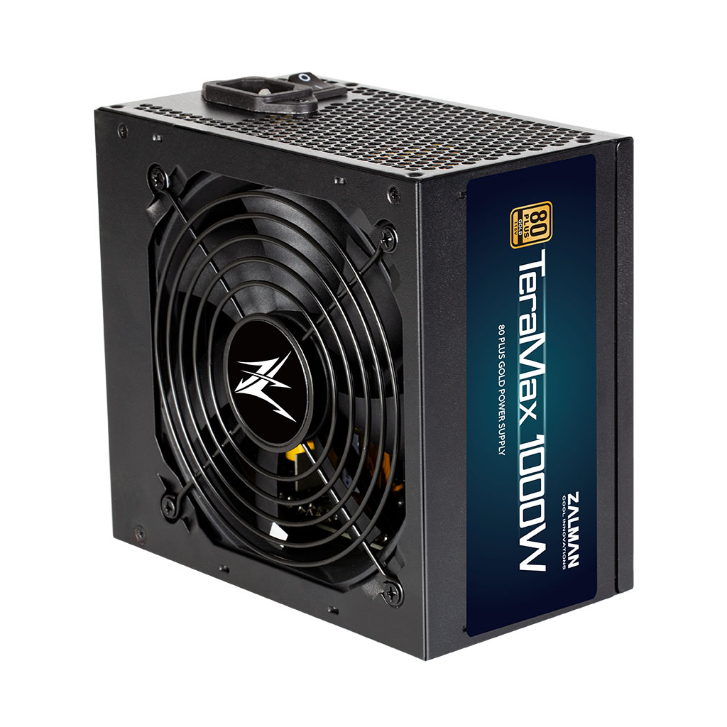 Блок живлення Zalman Блок живлення Zalman TERAMAX (1000W) >90, 80+ Gold, 120mm, 1xMB 24pin(20+4)+10pin, 2xCP (ZM1000-TMX)