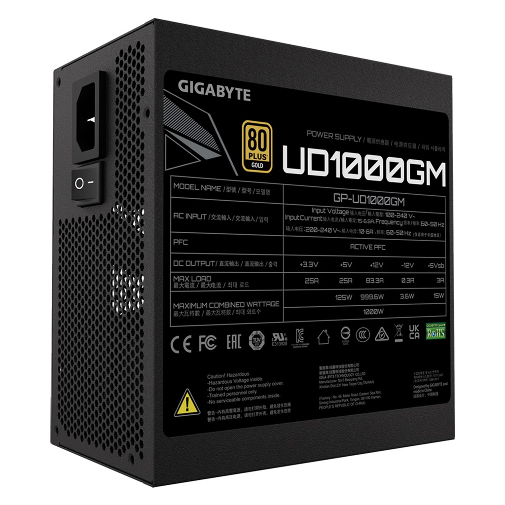 Блок живлення GIGABYTE 1000W (GP-UD1000GM)