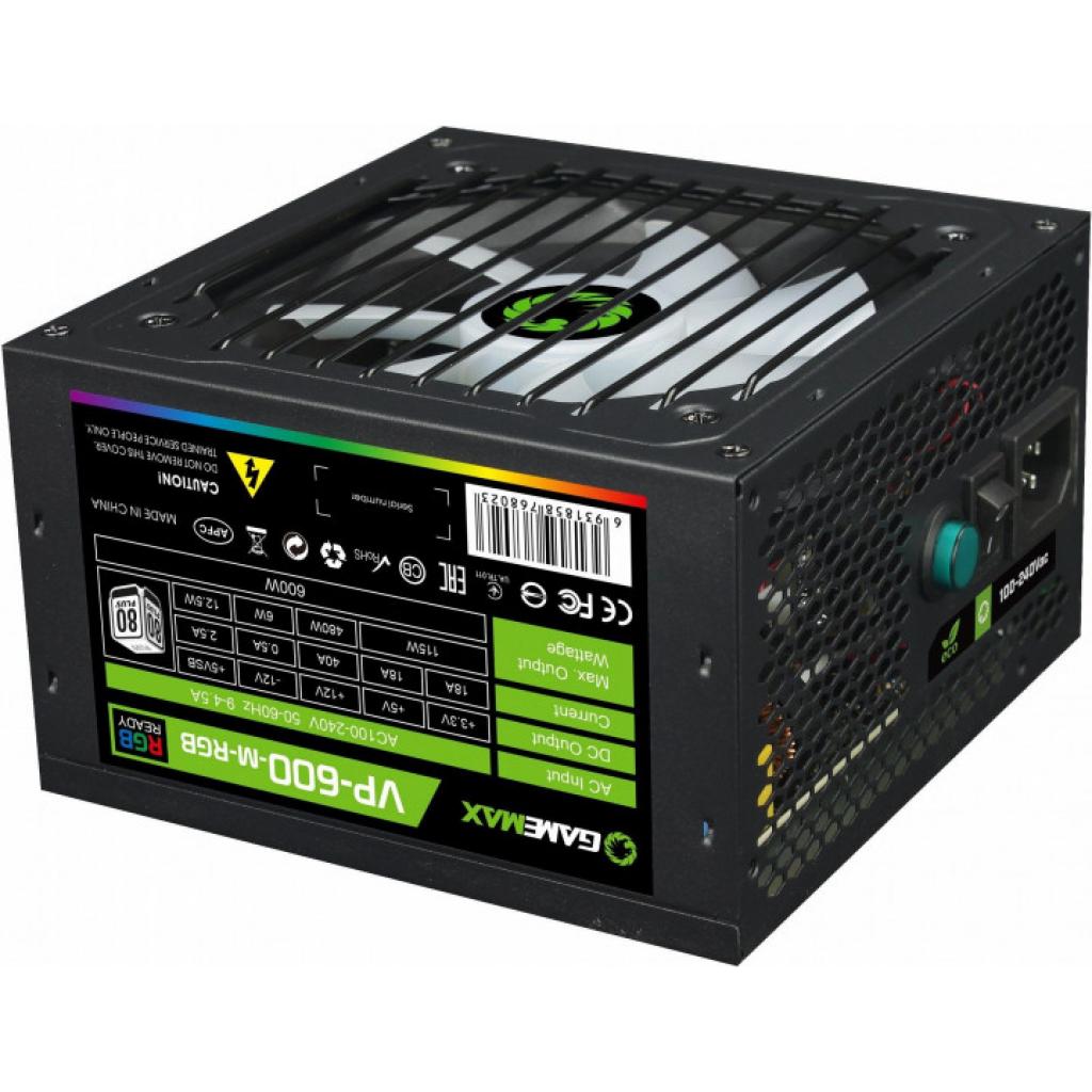 Блок живлення Gamemax 600W (VP-600-M-RGB)