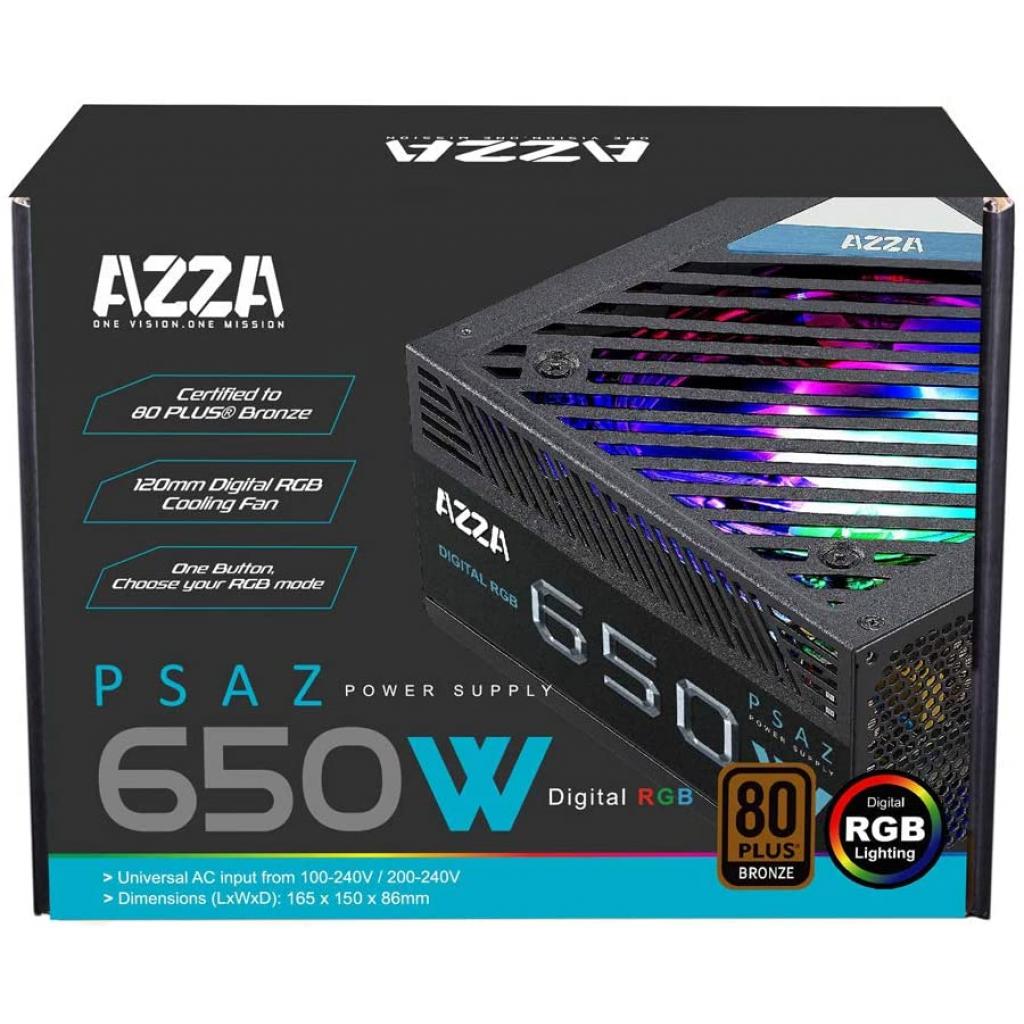 Блок живлення Azza 650W (PSAZ 650W ARGB)