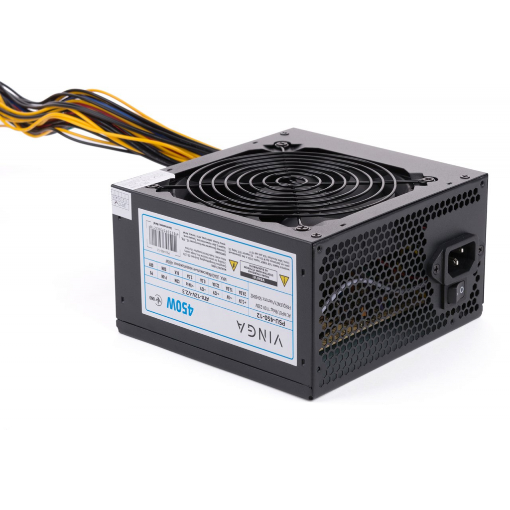 Блок живлення Vinga 450W ОЕМ (PSU-450-12)