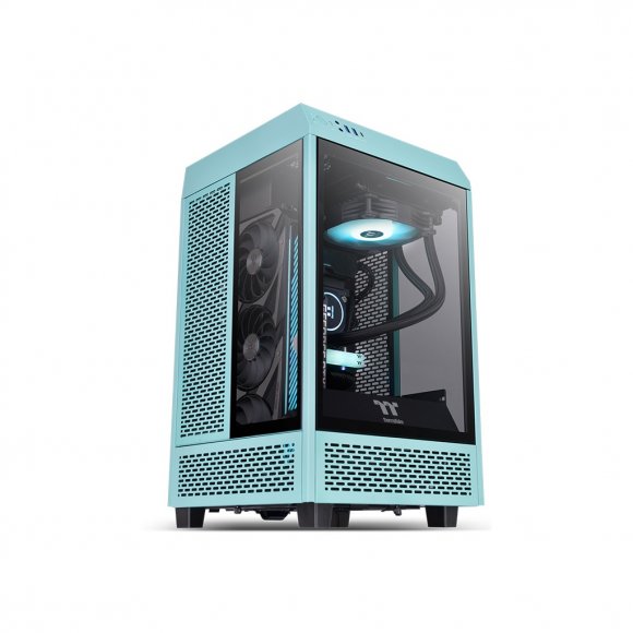 Корпус ThermalTake The Tower 100 Turquoise Window (CA-1R3-00SBWN-00)