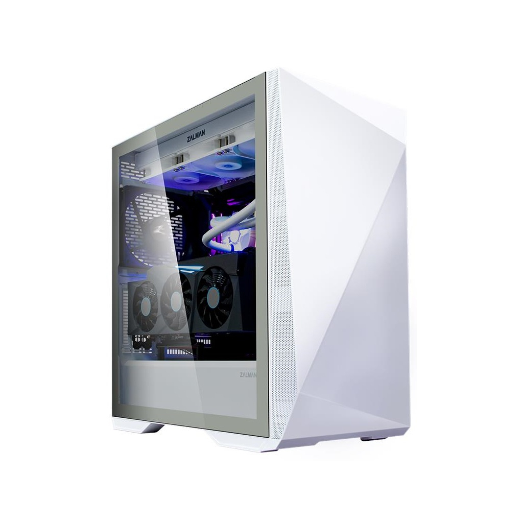 Корпус Zalman Корпус Zalman Z9 ICEBERG WHITE, без БЖ, 2xUSB3.0, 2xUSB2.0, 2x140mm Black fans, TG Side P (Z9ICEBERGWH)