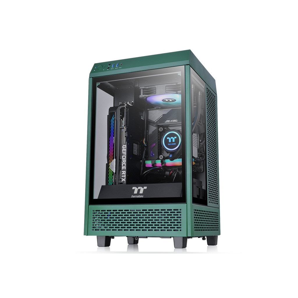 Корпус ThermalTake Tower 100 TG Racing Green (CA-1R3-00SCWN-00)