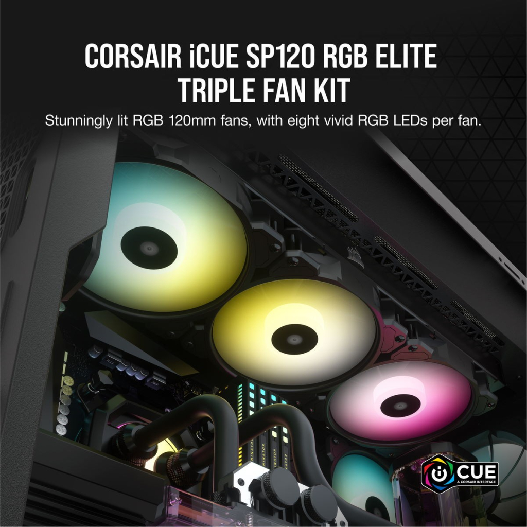 Кулер до корпусу Corsair SP120 RGB ELITE (CO-9050109-WW)