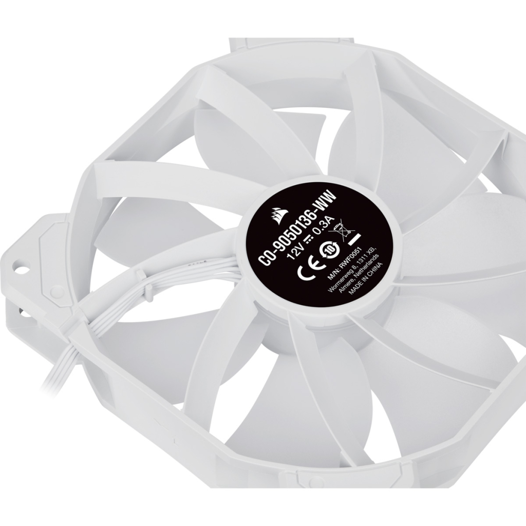 Кулер до корпусу Corsair SP120 RGB ELITE White (CO-9050137-WW)