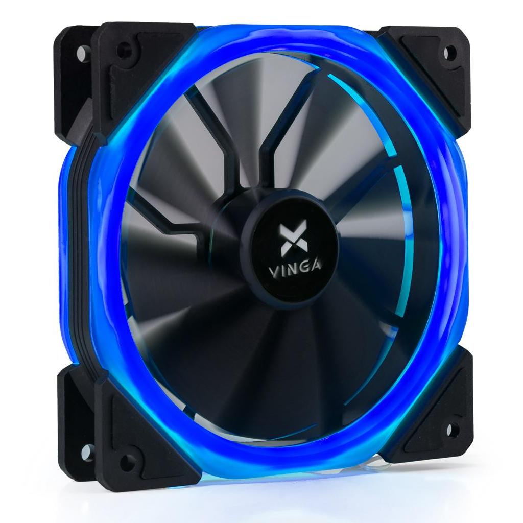 Кулер до корпусу Vinga LED fan-02 blue