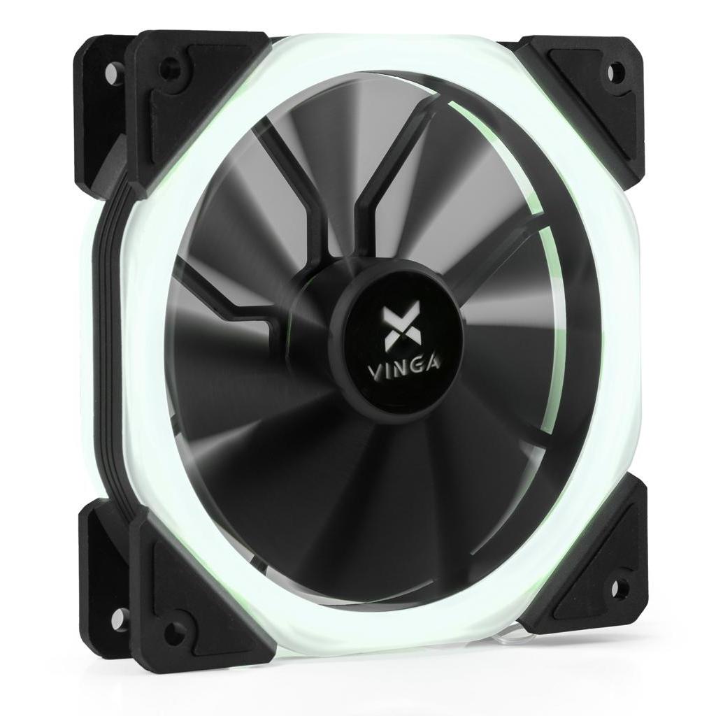 Кулер до корпусу Vinga LED fan-02 white