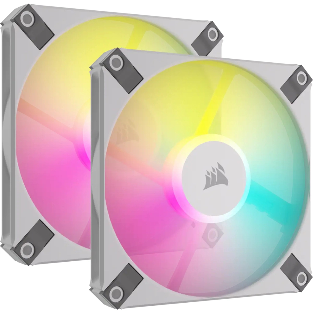 Кулер до корпусу Corsair iCUE AF120 RGB Slim White Dual Fan Kit (CO-9050165-WW)