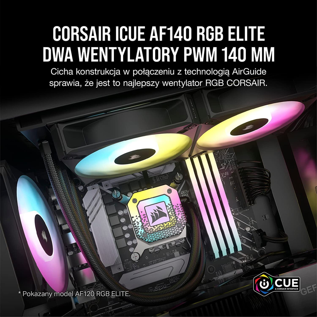 Кулер до корпусу Corsair AF140 RGB Elite (CO-9050155-WW)