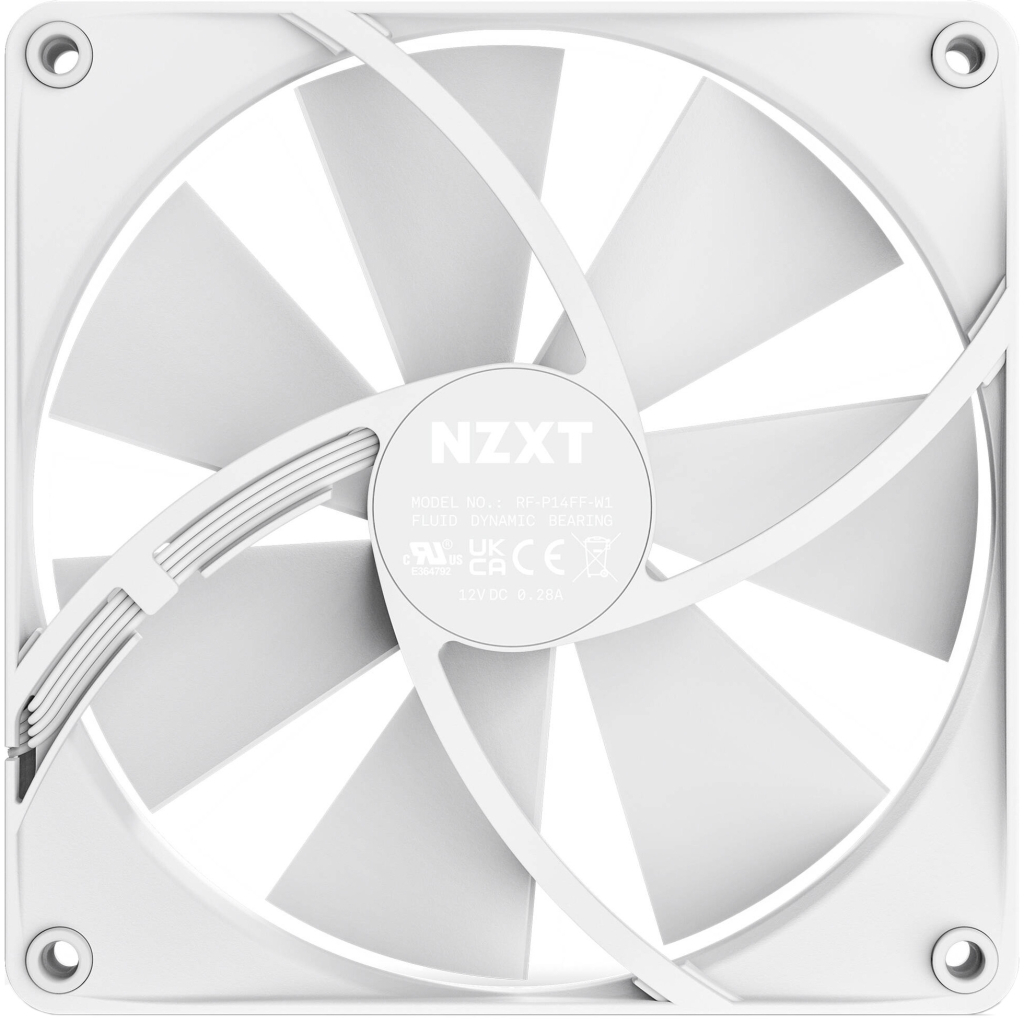 Кулер до корпусу NZXT F140P white (RF-P14SF-W1)