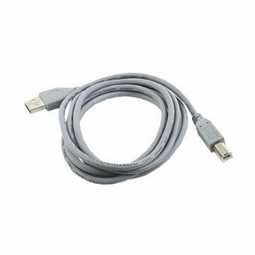 Кабель для принтера USB 2.0 AM/BM 1.8m Cablexpert (CCP-USB2-AMBM-6G Grey)