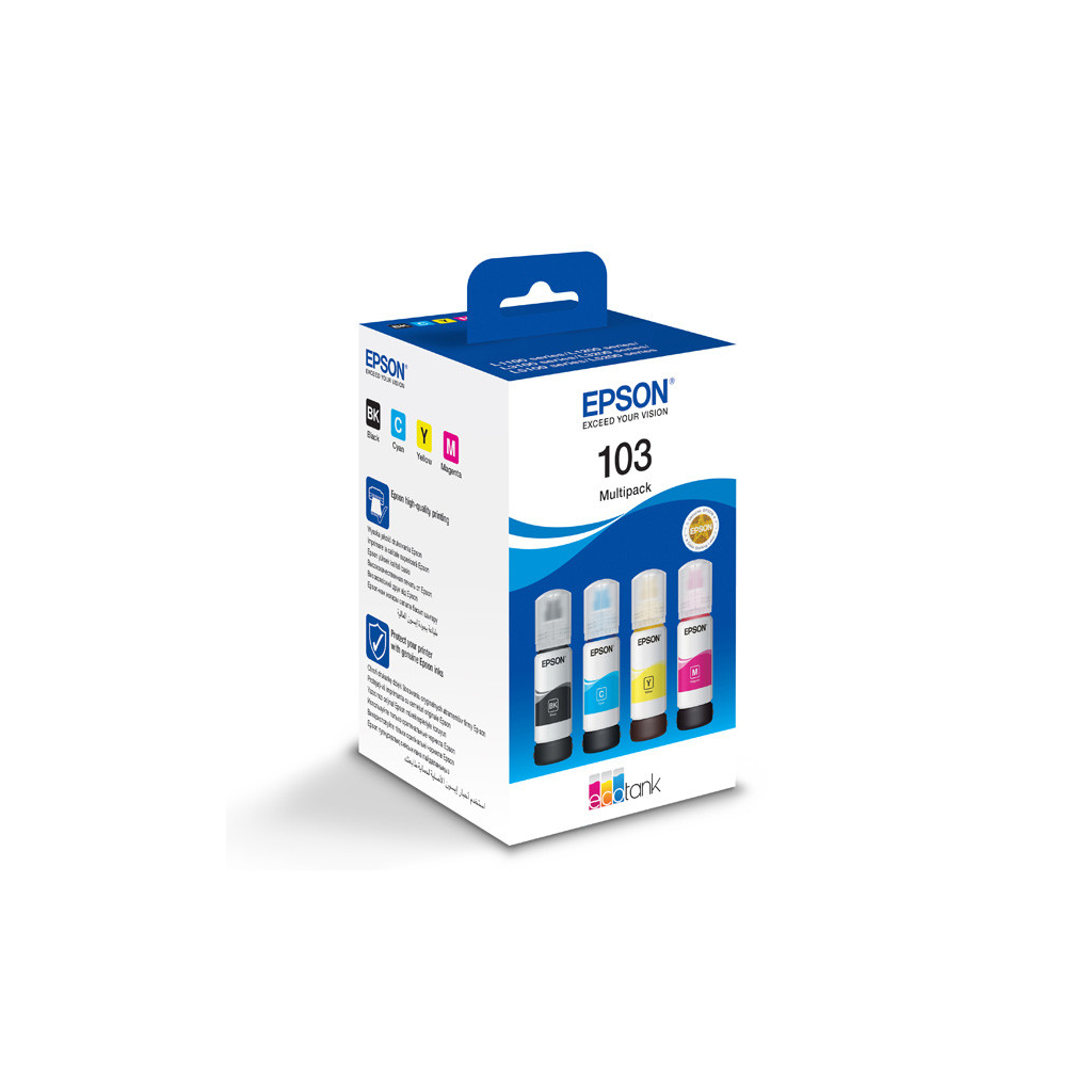 Контейнер з чорнилом Epson 103 Multipack (C,M,Y,Bk) (C13T00S64A)