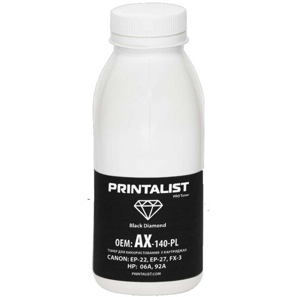 Тонер HP LJ 1100/5L/6L , 140г Black Printalist (AX-140-PL)