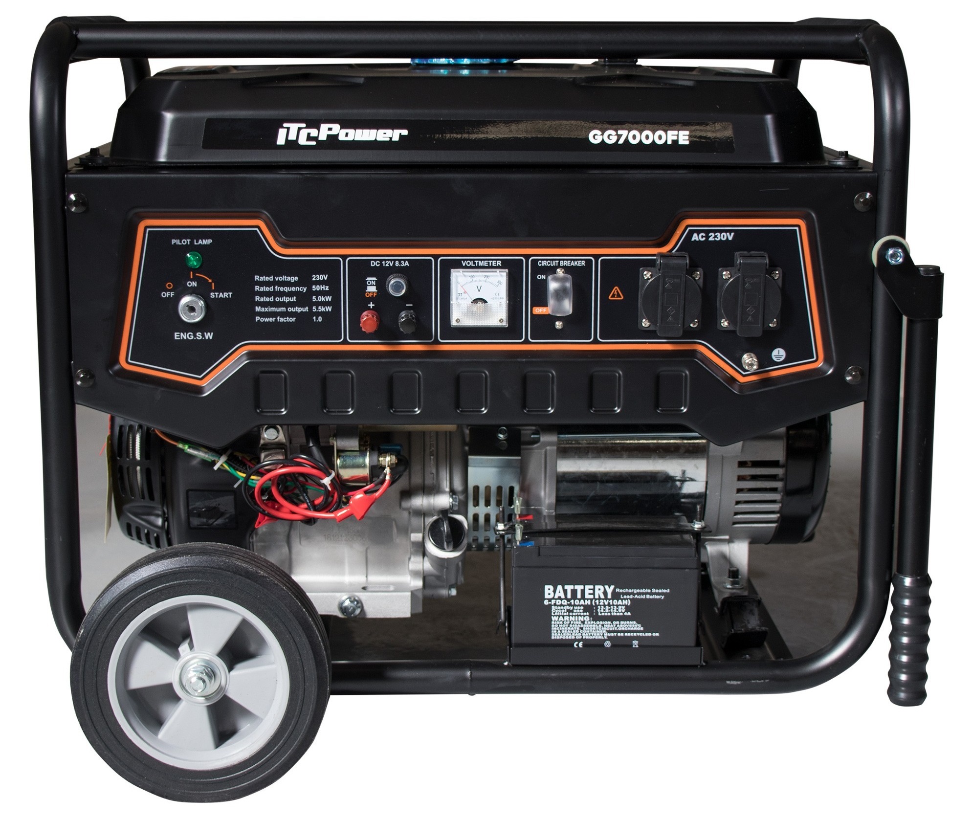 Генератор бензиновий ITC Power GG7000FE 5000/5500 W