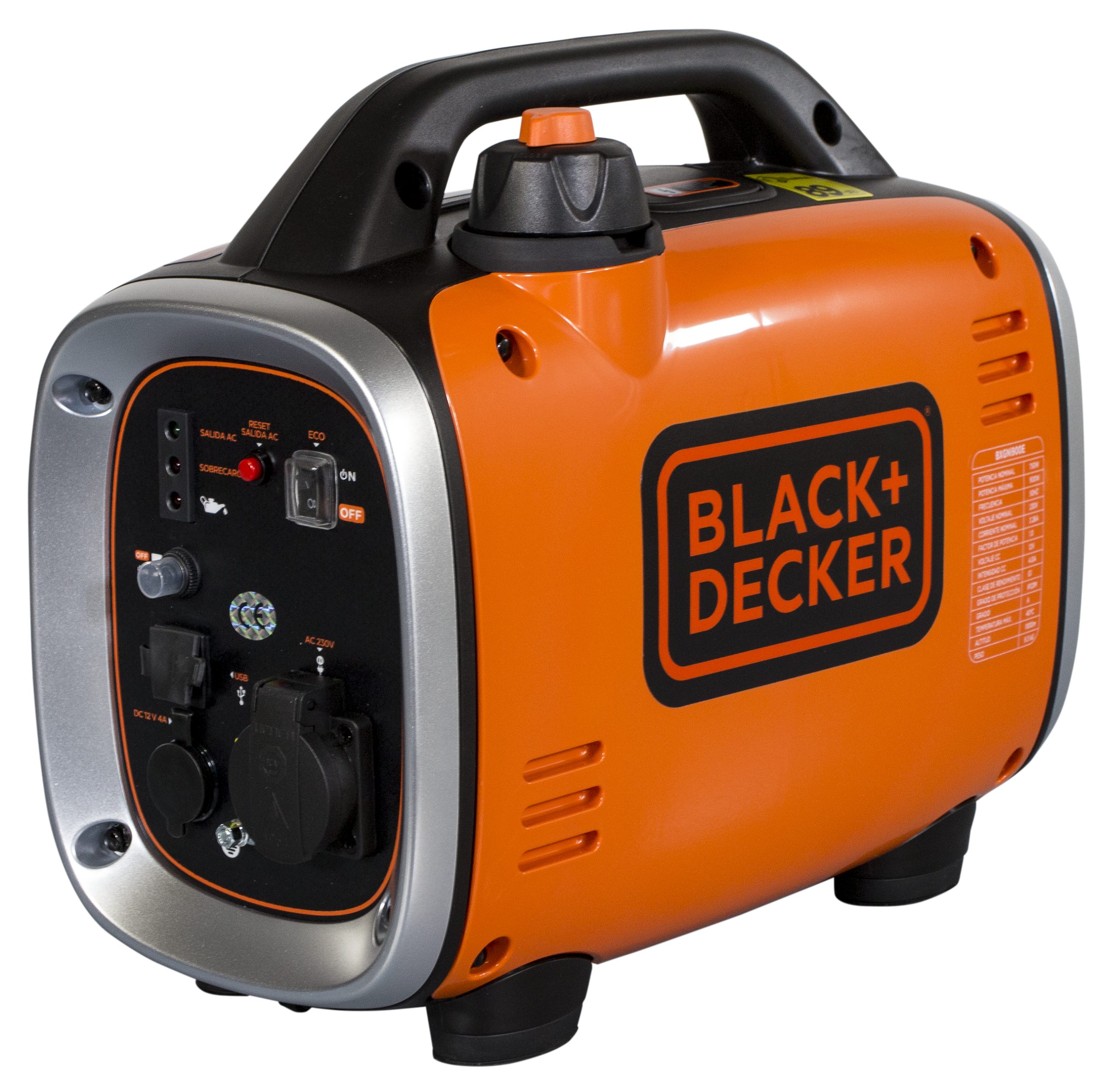 Генератор бензиновий Black&Decker BXGNI900E 750/900 W