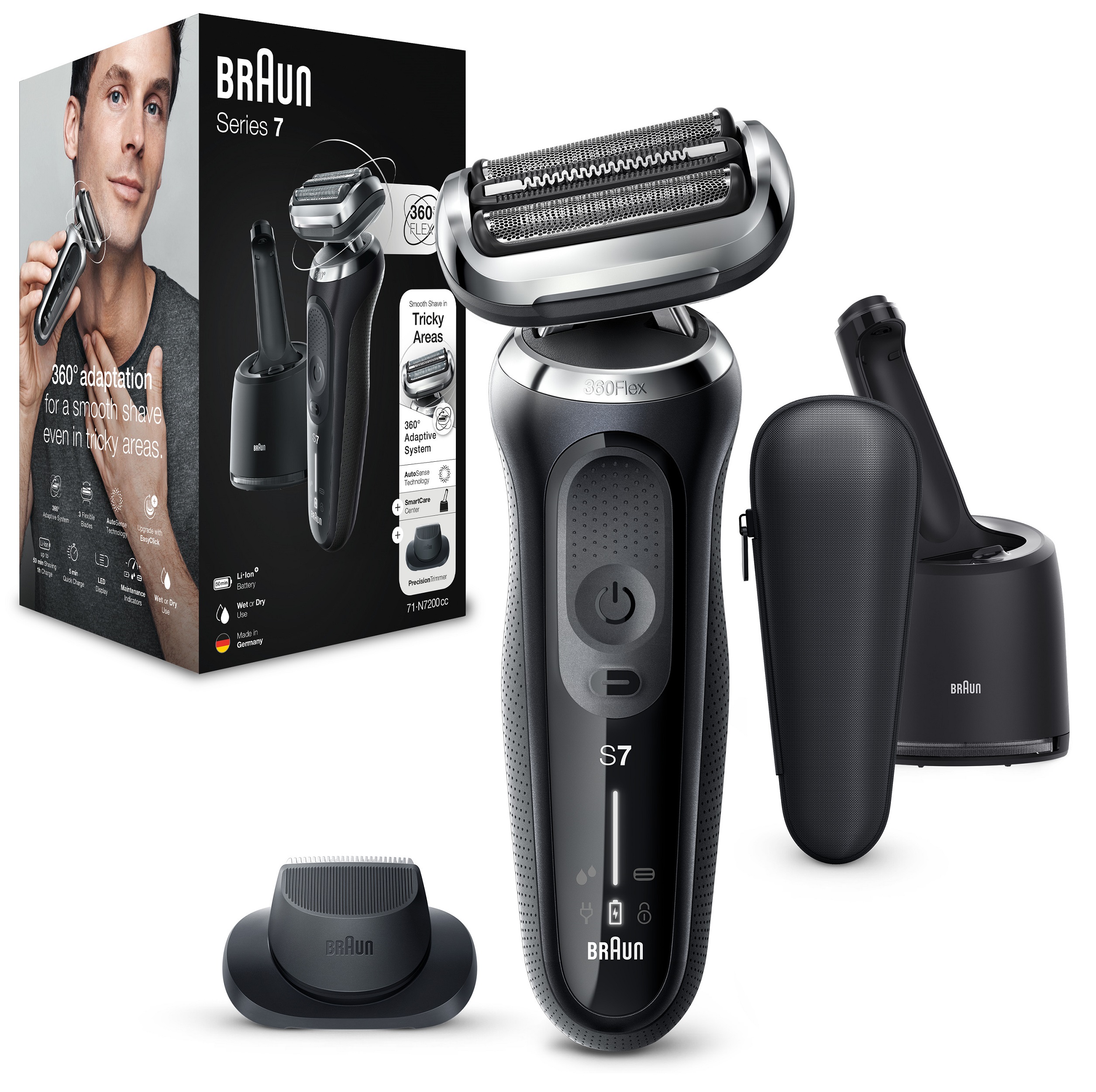 Електробритва Braun Series 7 71-N7200cc Black/Black